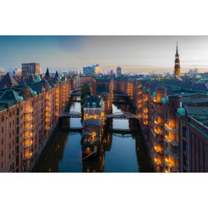 Bönninghoff Keilrahmenbild Hamburg B/H/L: ca. 118x2x78 cm