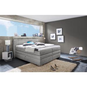 Boxspringbett Maratea silber Liegefläche B/L: ca. 180x200 c…
