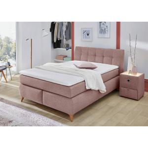 Boxspringbett  rosa Feinstruktur Liegefläche B/L: ca. 140x2…