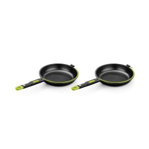 BRA Pfannenset Foodie schwarz Aluminium 2 tlg.