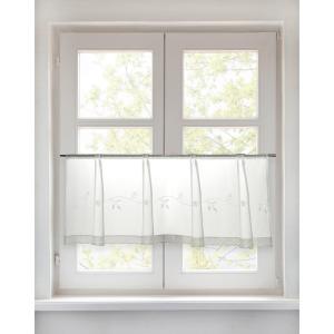 CASA CREATION Scheibengardine Maciro weiß B/L: ca. 45x120 c…