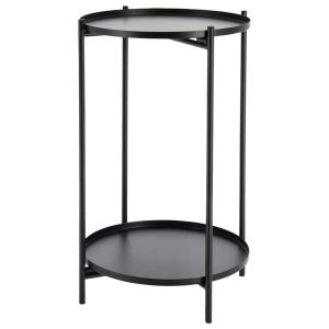cepewa Beistelltisch schwarz Eisen B/H/L: ca. 28x48x28 cm
