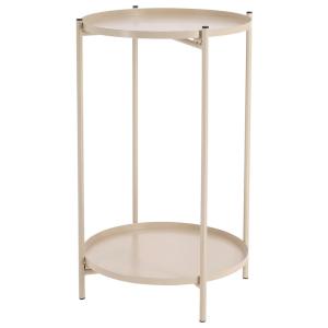 cepewa Beistelltisch taupe Eisen B/H/T: ca. 28x48x28 cm