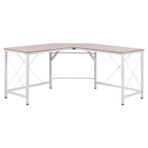 Computertisch 836-122AK natur weiß B/H/L: ca. 150x76x150 cm