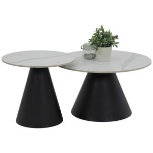 Couchtisch Dustin weiß Marmor Stein