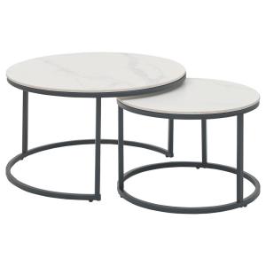 Couchtisch Gino weiß Marmor Keramik