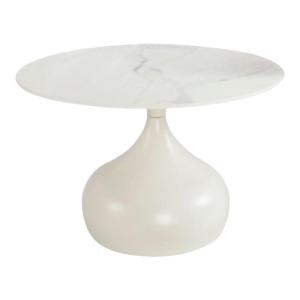 Couchtisch Helena weiß Keramik H/D: ca. 41x70 cm