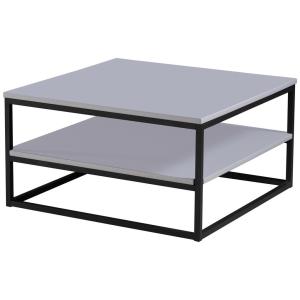 Couchtisch Tilda 2 grau lackiert B/H/T: ca. 75x40x75 cm