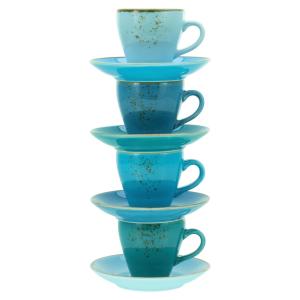 CreaTable Espressotassen-Set Nature Collection AQUA blau St…
