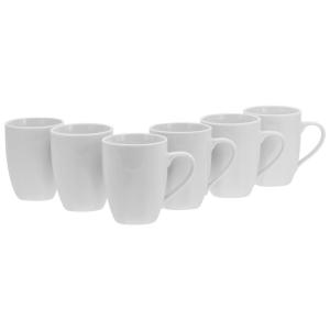 CreaTable Kaffeetassenset Square weiß Porzellan 6 tlg.