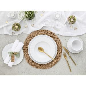CreaTable Kombiservice Barcelona weiß Porzellan 30 tlg.