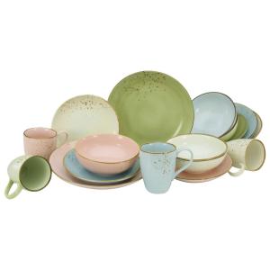 CreaTable Kombiservice Nature Collection Pastell rosa Stein…