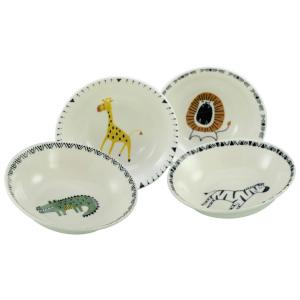 CreaTable Mehrzweckschalen Safari mehrfarbig Steinzeug D: c…