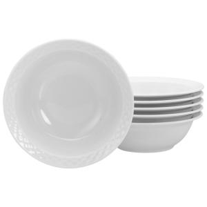 CreaTable Müslischale Polo weiß Porzellan 6 tlg.