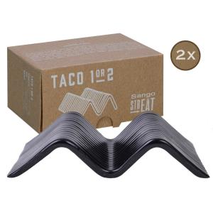 CreaTable Servierset Streat Taco Stand 1 schwarz Steinzeug…