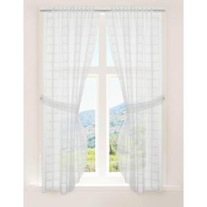 creative lifestyle Landhausgardine Tirol weiß B/L: ca. 90x1…