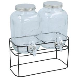 CUISINE ELEGANCE Getränkespender schwarz Glas B/H/L: ca. 17…