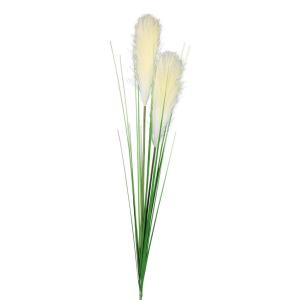 Deko-Pflanze creme Kunststoff B/H/L: ca. 5x107x5 cm