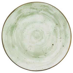 Dessertteller grün Porzellan D: ca. 20 cm