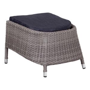 deVries Fußhocker Dining grau B/H/L: ca. 54x42x56 cm