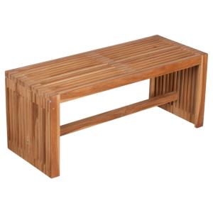 deVries Gartenbank Woodie natur Teakholz B/H/L: ca. 35x45x1…