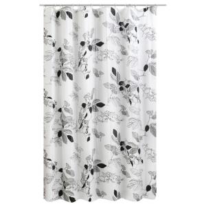 Duschvorhang Flower natur Kunststoff B/L: ca. 180x200 cm