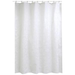 Duschvorhang weiß Textil B/L: ca. 180x200 cm