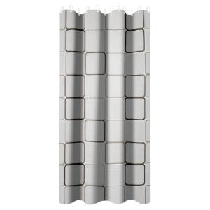 Duschvorhang Window creme taupe Textil B/L: ca. 180x200 cm