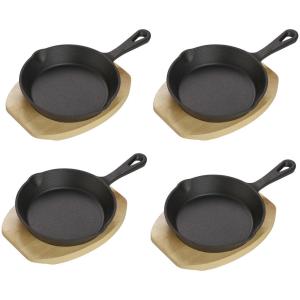 ECHTWERK Servierpfanne schwarz Eisen B/H/L: ca. 15,8x4,7x25…