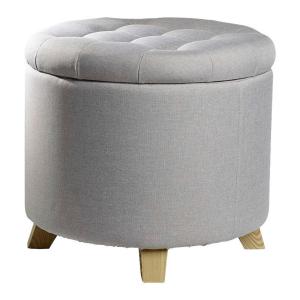 ECHTWERK Sitzhocker Mary grau B/H/L: ca. 45x41x45 cm