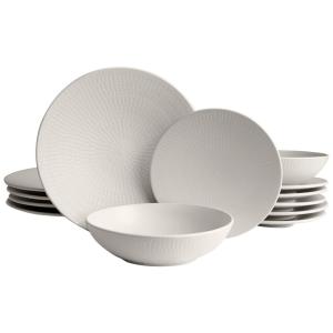 ECHTWERK Tafelservice Blanka creme Keramik 12 tlg.