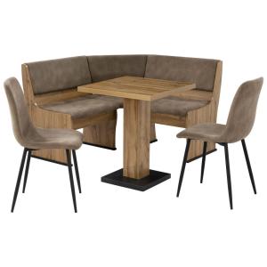 Eckbankgruppe  Eiche Wild Nachbildung B/H/T: ca. 131x86x131…