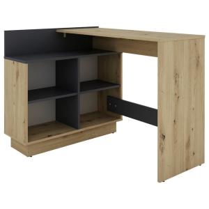 Eckschreibtisch BERNI Eiche Graphit B/H/T: ca. 102x77,5x80…