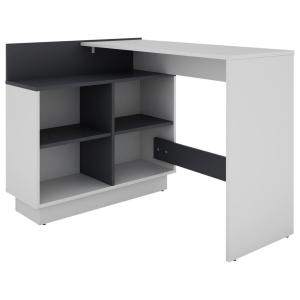 Eckschreibtisch BERNI weiß Graphit B/H/T: ca. 102x77,5x80 c…