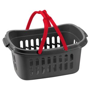 Einkaufskorb anthrazit B/H/L: ca. 36x24,3x52,8 cm