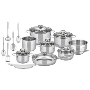 ELO Basic Topfset silber Edelstahl 20 tlg.