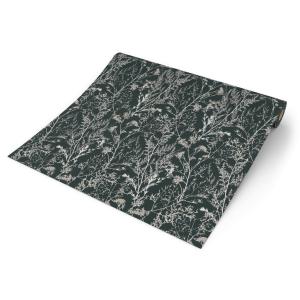 Erismann Vliestapete Floral schwarz silber B/L: ca. 53x1005…
