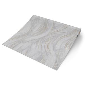 Erismann Vliestapete Wellen weiß gold B/L: ca. 53x1005 cm