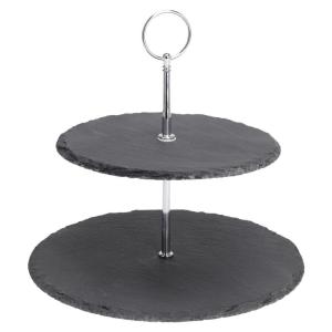 Etagere schwarz Stein