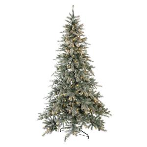 Evergreen Weihnachtsbaum Fichte Frost grün PVC H/D: ca. 210…