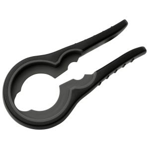 Fackelmann Gläser-/Flaschenöffner schwarz Kunststoff