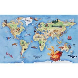 Felix Kinderteppich blau B/L: ca. 140x200 cm