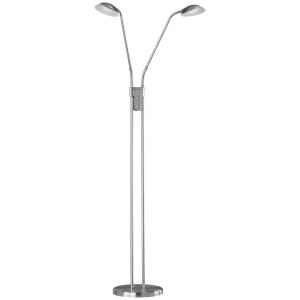 Fischer & Honsel LED-Stehleuchte 40074 nickel matt weiß Gla…