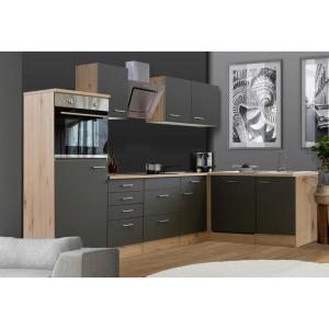 Flex-Well Winkelküche Morena Basalt matt B/H/T: ca. 280x200…