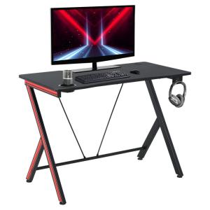 Gaming-Schreibtisch 836-206V01 schwarz B/H/T: ca. 105x75x55…