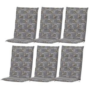 Gardamo Auflagen-Set Mirage Mosaik grau Polyester-Mischgewe…
