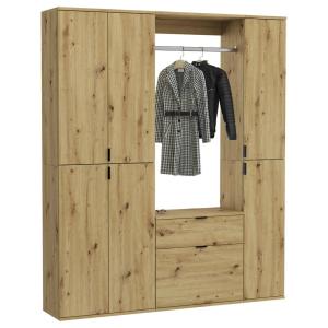 Garderobe PROJEKT Eiche Artisan Nachbildung B/H/T: ca. 152x…