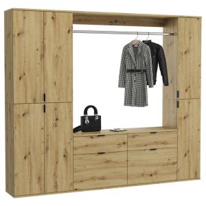 Garderobe PROJEKT Eiche Artisan Nachbildung B/H/T: ca. 212x…