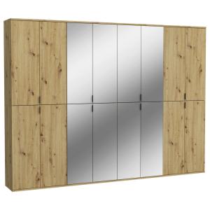 Garderobe PROJEKT Eiche Artisan Nachbildung Spiegel B/H/T:…