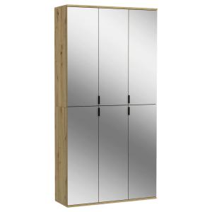 Garderobe PROJEKT Eiche Artisan Nachbildung Spiegel B/H/T:…